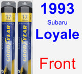 Front Wiper Blade Pack for 1993 Subaru Loyale - Assurance