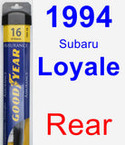 Rear Wiper Blade for 1994 Subaru Loyale - Assurance