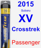 Passenger Wiper Blade for 2015 Subaru XV Crosstrek - Assurance