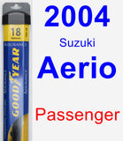 Passenger Wiper Blade for 2004 Suzuki Aerio - Assurance