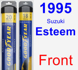 Front Wiper Blade Pack for 1995 Suzuki Esteem - Assurance