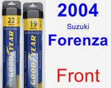 Front Wiper Blade Pack for 2004 Suzuki Forenza - Assurance