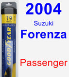 Passenger Wiper Blade for 2004 Suzuki Forenza - Assurance