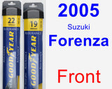 Front Wiper Blade Pack for 2005 Suzuki Forenza - Assurance