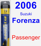 Passenger Wiper Blade for 2006 Suzuki Forenza - Assurance