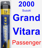 Passenger Wiper Blade for 2000 Suzuki Grand Vitara - Assurance