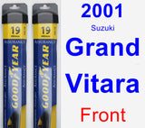 Front Wiper Blade Pack for 2001 Suzuki Grand Vitara - Assurance