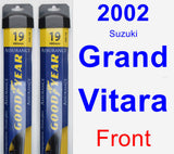 Front Wiper Blade Pack for 2002 Suzuki Grand Vitara - Assurance