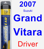 Driver Wiper Blade for 2007 Suzuki Grand Vitara - Assurance