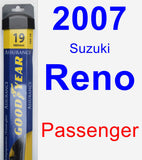 Passenger Wiper Blade for 2007 Suzuki Reno - Assurance