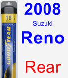 Rear Wiper Blade for 2008 Suzuki Reno - Assurance