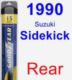 Rear Wiper Blade for 1990 Suzuki Sidekick - Assurance