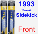 Front Wiper Blade Pack for 1993 Suzuki Sidekick - Assurance