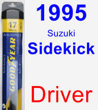 Driver Wiper Blade for 1995 Suzuki Sidekick - Assurance