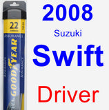 Driver Wiper Blade for 2008 Suzuki Swift - Assurance