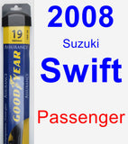 Passenger Wiper Blade for 2008 Suzuki Swift - Assurance