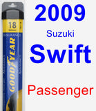 Passenger Wiper Blade for 2009 Suzuki Swift - Assurance