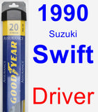 Driver Wiper Blade for 1990 Suzuki Swift - Assurance