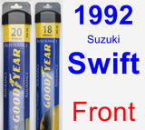 Front Wiper Blade Pack for 1992 Suzuki Swift - Assurance