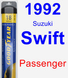 Passenger Wiper Blade for 1992 Suzuki Swift - Assurance