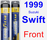 Front Wiper Blade Pack for 1999 Suzuki Swift - Assurance