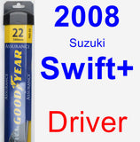 Driver Wiper Blade for 2008 Suzuki Swift+ - Assurance