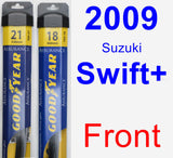 Front Wiper Blade Pack for 2009 Suzuki Swift+ - Assurance