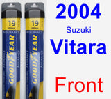 Front Wiper Blade Pack for 2004 Suzuki Vitara - Assurance