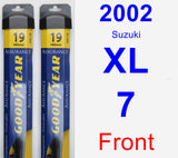 Front Wiper Blade Pack for 2002 Suzuki XL-7 - Assurance