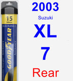 Rear Wiper Blade for 2003 Suzuki XL-7 - Assurance