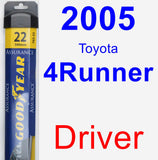 Driver Wiper Blade for 2005 Toyota 4Runner - Assurance