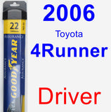 Driver Wiper Blade for 2006 Toyota 4Runner - Assurance