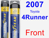 Front Wiper Blade Pack for 2007 Toyota 4Runner - Assurance