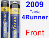 Front Wiper Blade Pack for 2009 Toyota 4Runner - Assurance