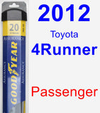 Passenger Wiper Blade for 2012 Toyota 4Runner - Assurance