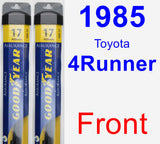 Front Wiper Blade Pack for 1985 Toyota 4Runner - Assurance