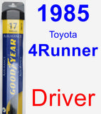 Driver Wiper Blade for 1985 Toyota 4Runner - Assurance