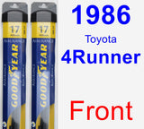 Front Wiper Blade Pack for 1986 Toyota 4Runner - Assurance