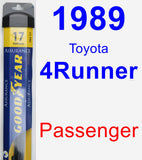 Passenger Wiper Blade for 1989 Toyota 4Runner - Assurance