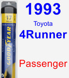 Passenger Wiper Blade for 1993 Toyota 4Runner - Assurance