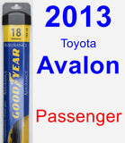 Passenger Wiper Blade for 2013 Toyota Avalon - Assurance