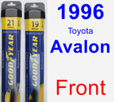 Front Wiper Blade Pack for 1996 Toyota Avalon - Assurance