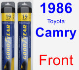 Front Wiper Blade Pack for 1986 Toyota Camry - Assurance