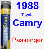 Passenger Wiper Blade for 1988 Toyota Camry - Assurance