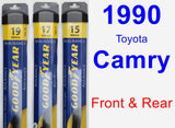 Front & Rear Wiper Blade Pack for 1990 Toyota Camry - Assurance