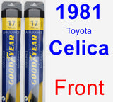 Front Wiper Blade Pack for 1981 Toyota Celica - Assurance