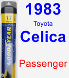 Passenger Wiper Blade for 1983 Toyota Celica - Assurance