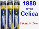 Front & Rear Wiper Blade Pack for 1988 Toyota Celica - Assurance