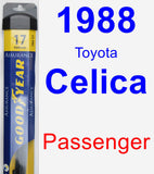 Passenger Wiper Blade for 1988 Toyota Celica - Assurance