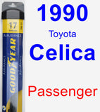 Passenger Wiper Blade for 1990 Toyota Celica - Assurance